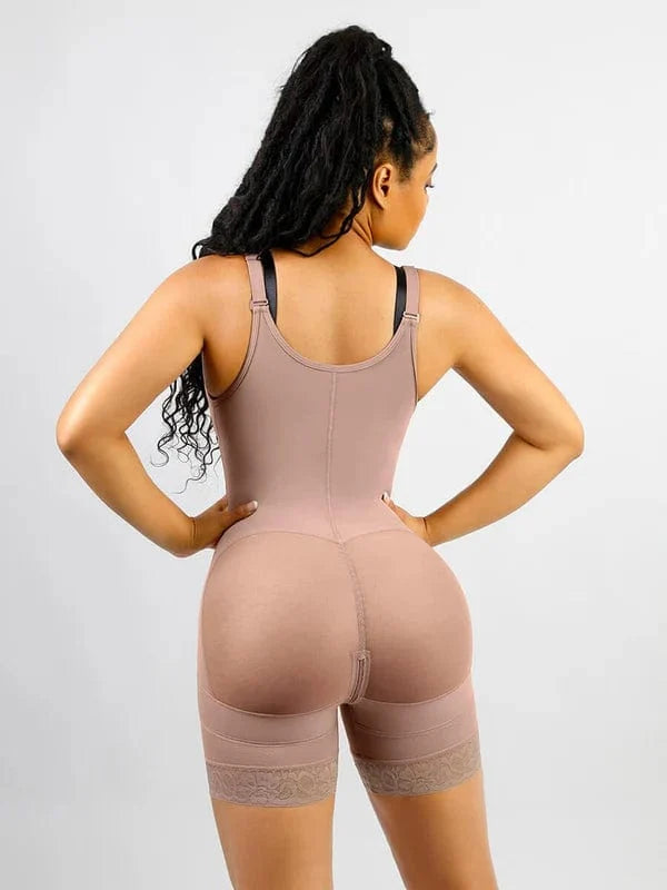 Tummy Control Lace Open Bust Shapewear Bodysuit