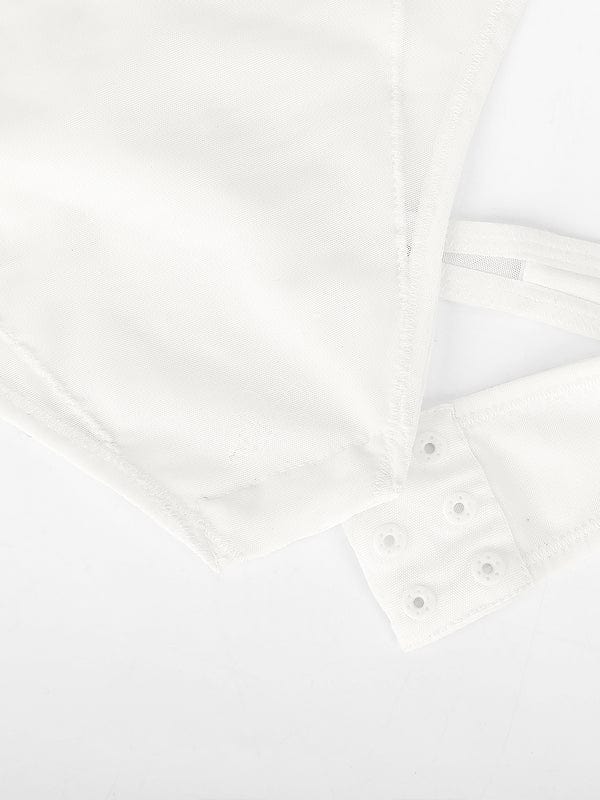 Tummy Control Mesh Bridal Shapewear Bodysuit