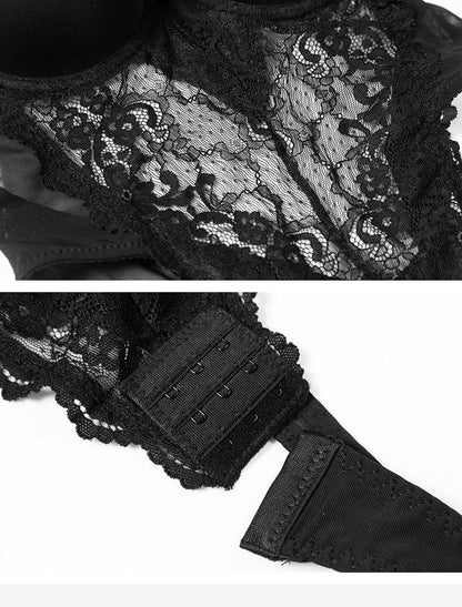 Tummy Control Lace Suspender Tights and Bodysuit Shapewear
