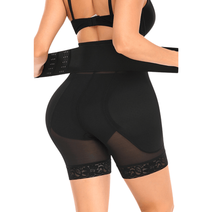 Tummy Control Shaper Shorts with Waist Band and Open Gusset