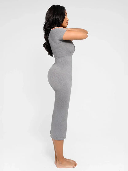 U Shaped Open Bust Tummy Control Shapewear Bodysuit