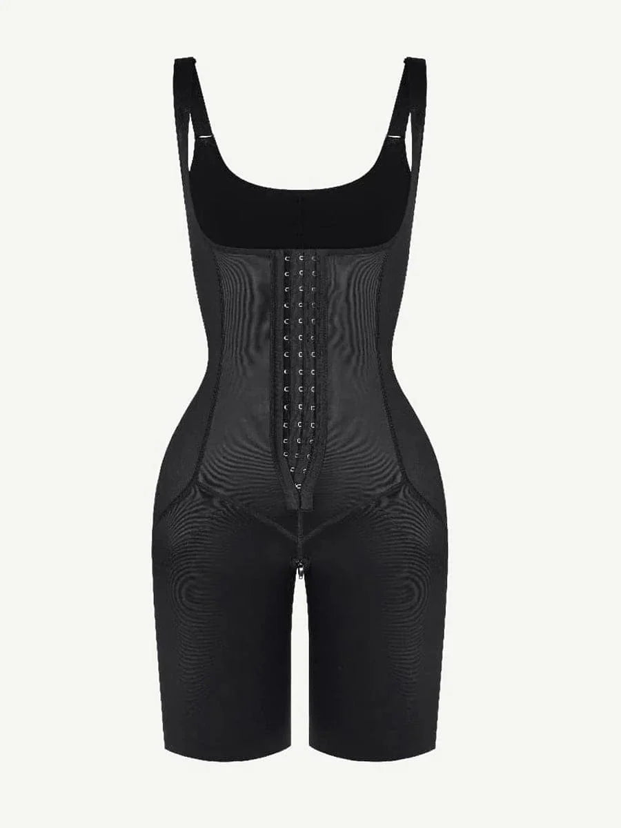U Shaped Open Bust Tummy Control Shapewear Bodysuit