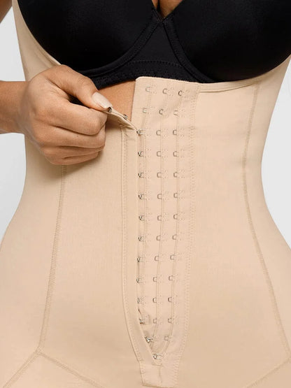 U Shaped Open Bust Tummy Control Shapewear Bodysuit