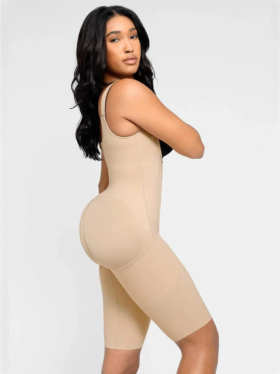 U Shaped Open Bust Tummy Control Shapewear Bodysuit