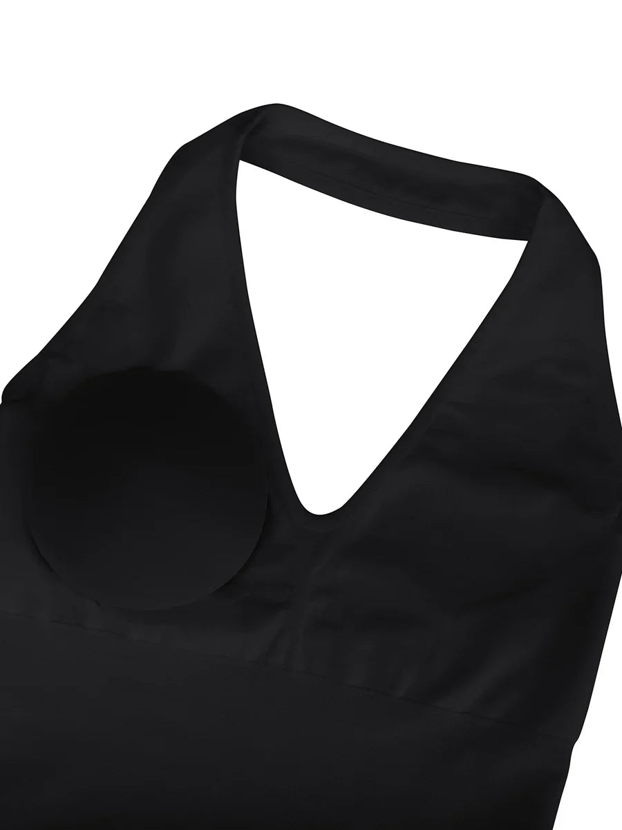 Waist Control Halter Neck Shapewear Bodysuit