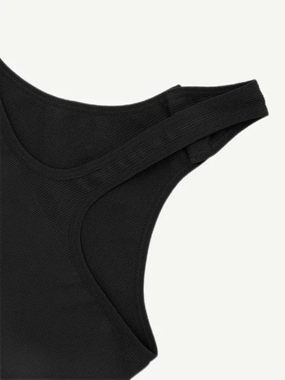 Waist Sculpting Tummy Control One Shoulder Shapewear Bodysuit