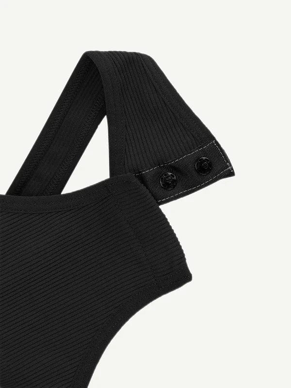 Waist Sculpting Tummy Control One Shoulder Shapewear Bodysuit