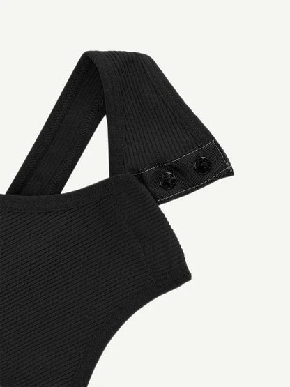 Waist Sculpting Tummy Control One Shoulder Shapewear Bodysuit