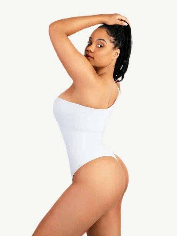 Waist Sculpting Tummy Control One Shoulder Shapewear Bodysuit