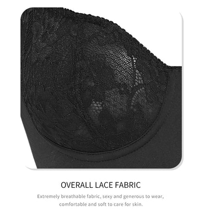 Waist Slimming Lace Shaping Bodysuit with Built-In Bra