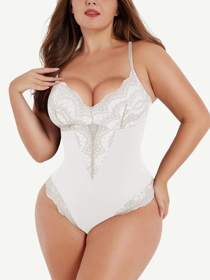 Elegant Lace Tummy Control Shapewear Bodysuit