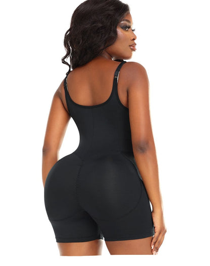 Women Bum Lifting Tummy Control Shaping Bodysuit with Hip Pads