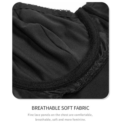 Women's Tummy Control and Bust Support Shaping Bodysuit with Adjustable Straps