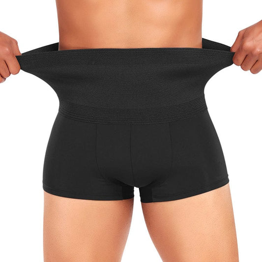 Seamless High Waisted Compression Men Shaping Boxer Shorts