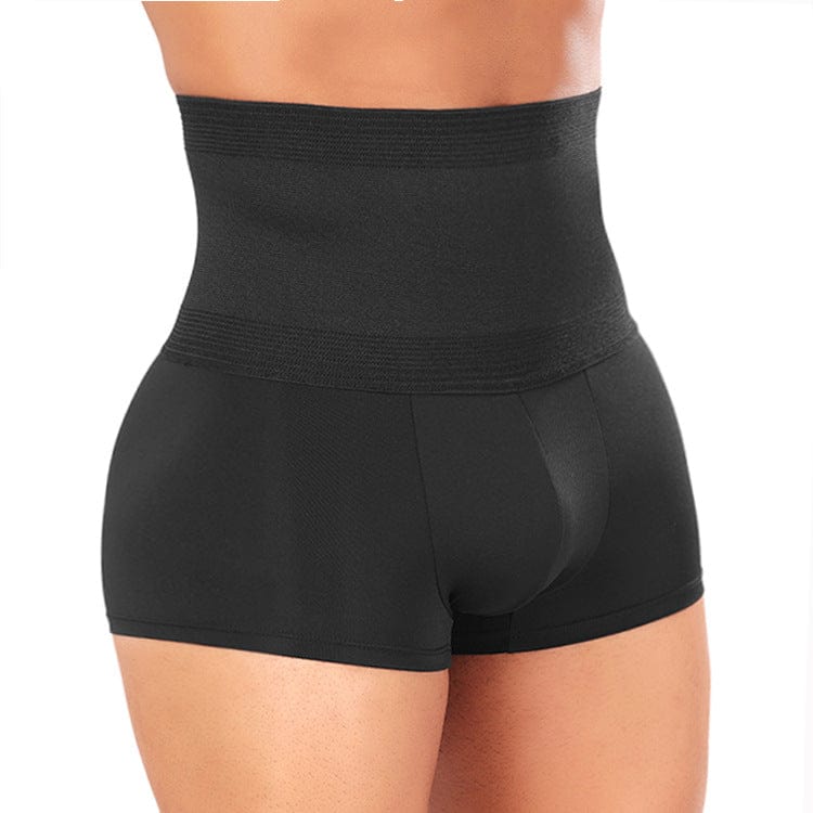 Seamless High Waisted Compression Men Shaping Boxer Shorts