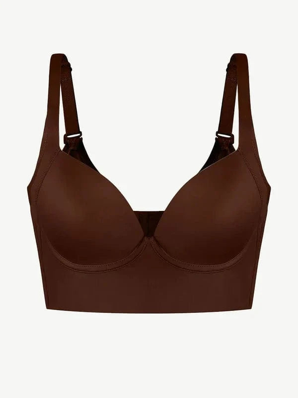 Comfortable Supportive Plunge Plus size Push Up Bra