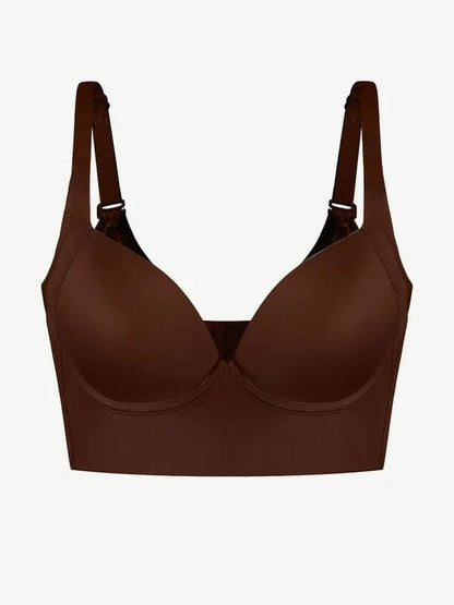 Comfortable Supportive Plunge Plus size Push Up Bra