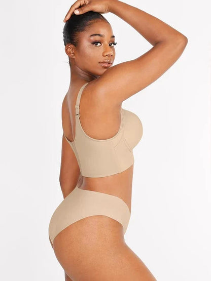 Comfortable Supportive Plunge Plus size Push Up Bra