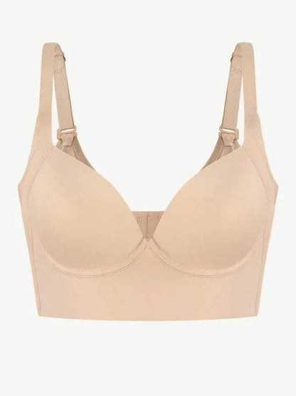 Comfortable Supportive Plunge Plus size Push Up Bra