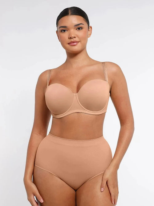Push-Up Underwire Strapless Bra