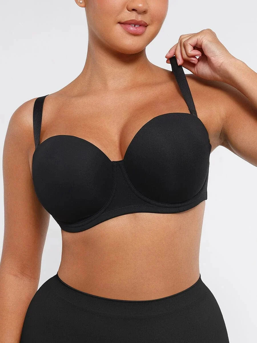 Push-Up Underwire Strapless Bra