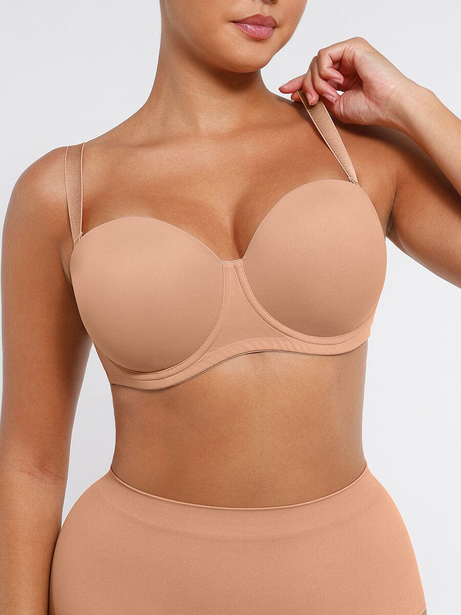 Push-Up Underwire Strapless Bra