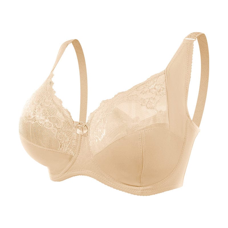 Plus Size Underwire Push Up Lace Bra
