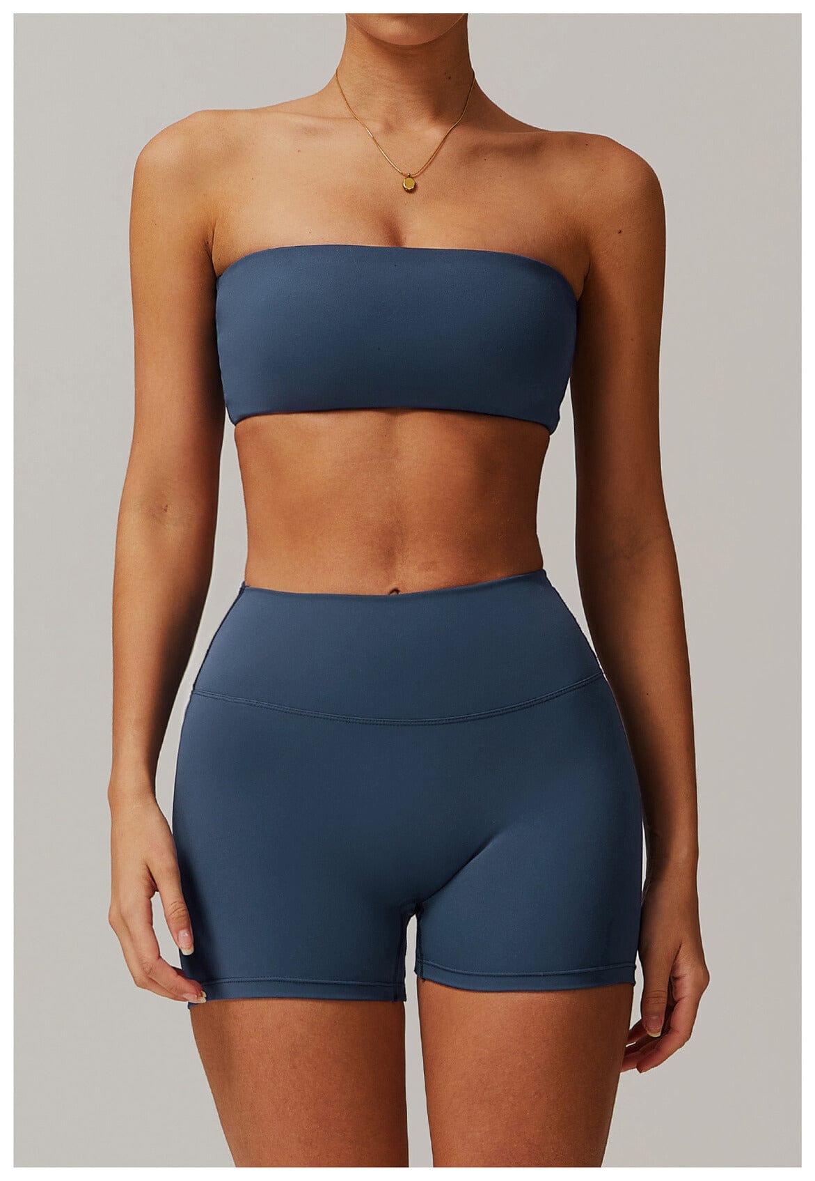Women Strapless Tube Top Fitness Yoga Bandeau Bra