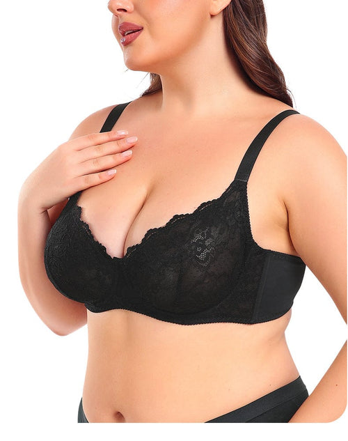 Ultra Thin Lace Push Up Bra with Ring Steel