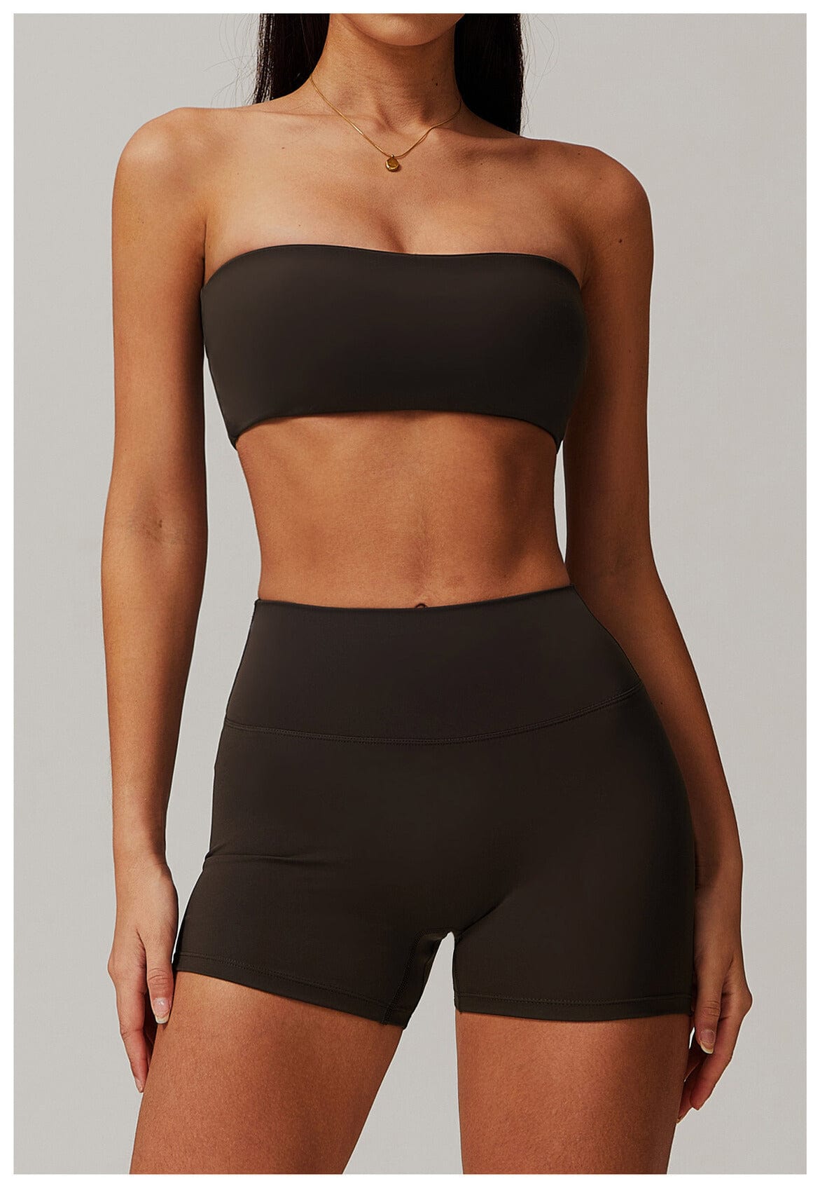 Women Strapless Tube Top Fitness Yoga Bandeau Bra