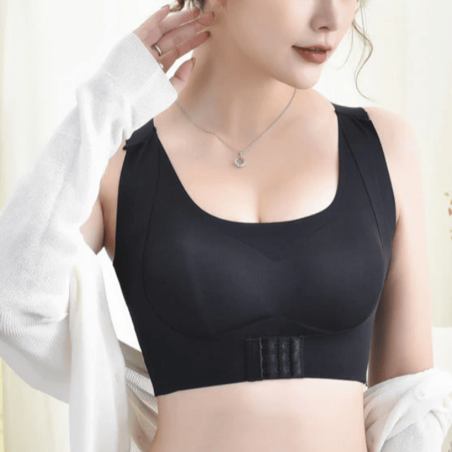 Women's Front Fastening Posture Support Bra Push Up Bralette