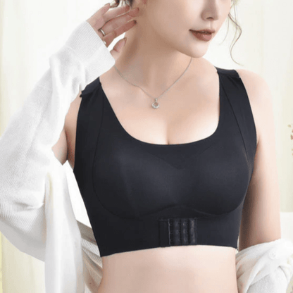 Women's Front Fastening Posture Support Bra Push Up Bralette