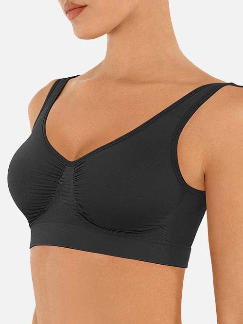 Women's Comfortable Non Wired Sleep Lounge Bra With Wide Straps