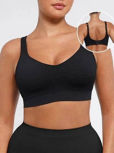 Comfortable Non Wired Push Up Bra with Wide Straps for Seamless Bust Support