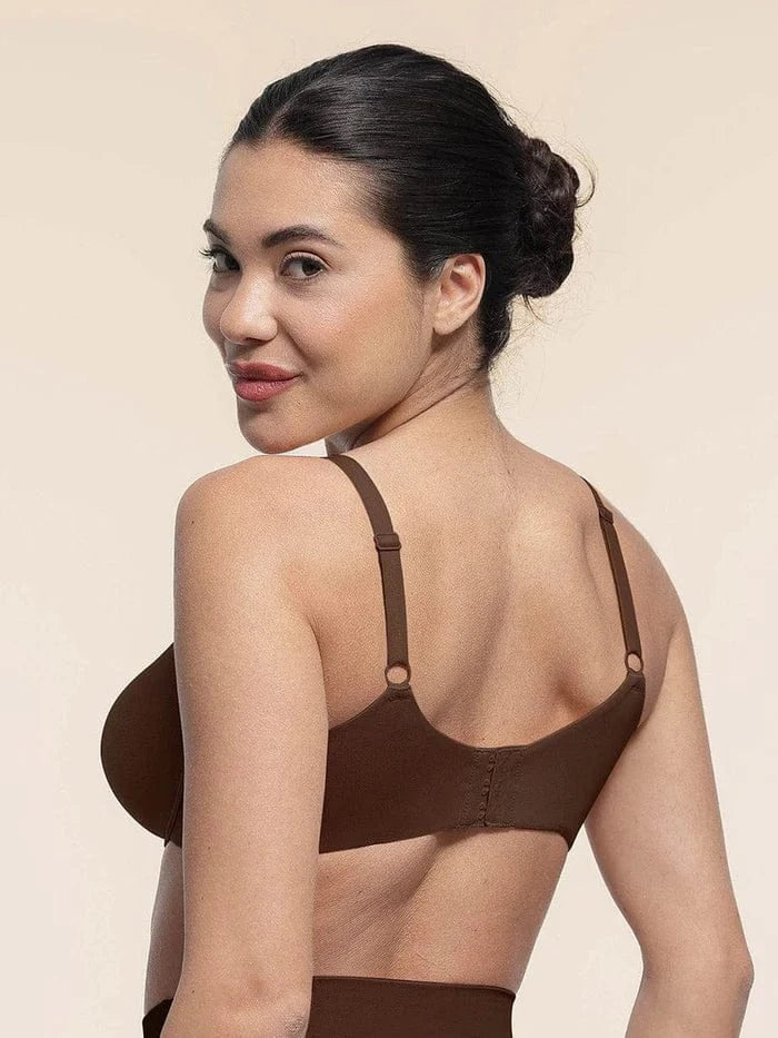 Comfortable Push Up Sheer Mesh Underwire Bra with Adjustable Straps