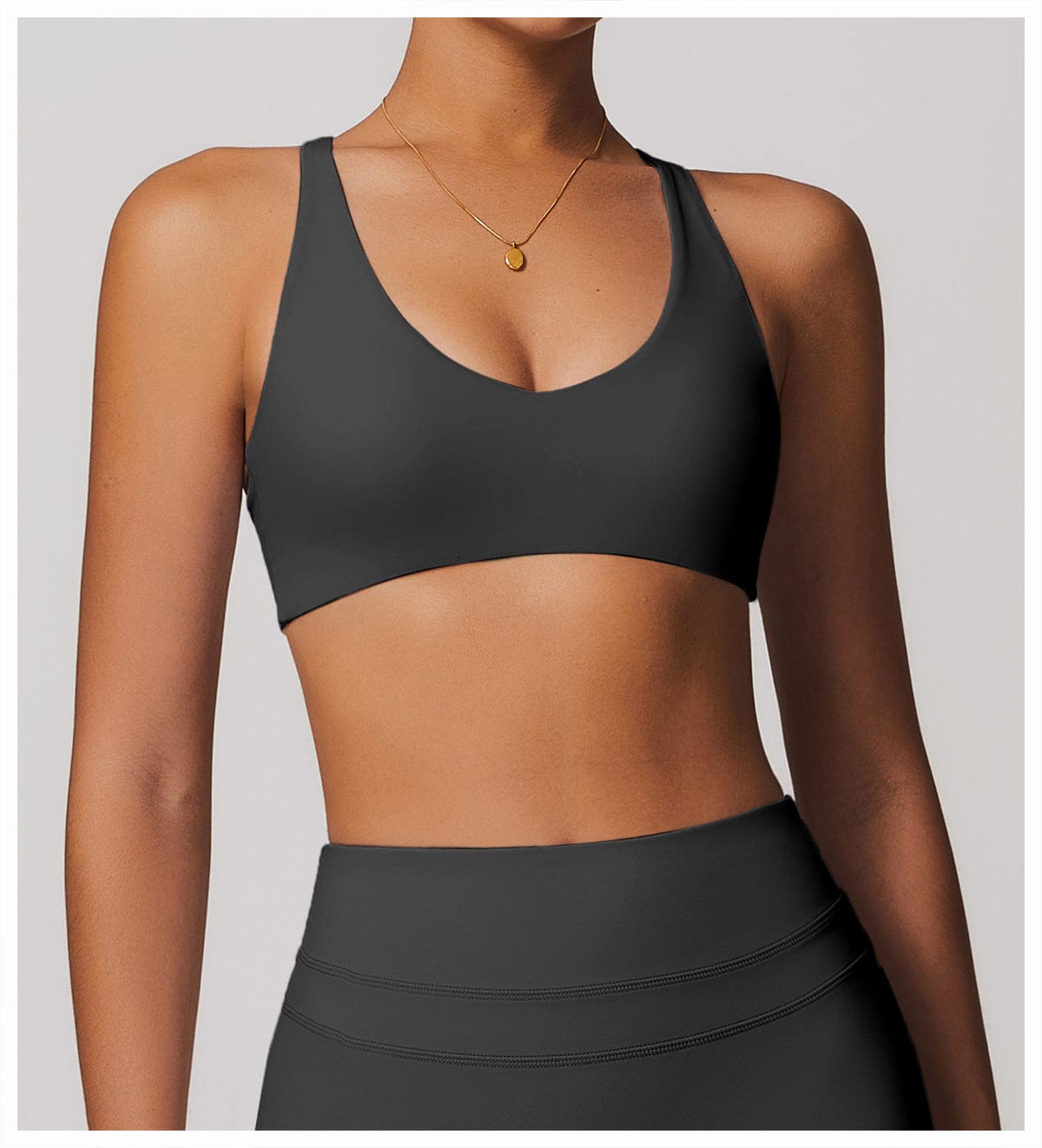 Women Support Sports Yoga Bra with Adjustable Cross Shoulder Straps