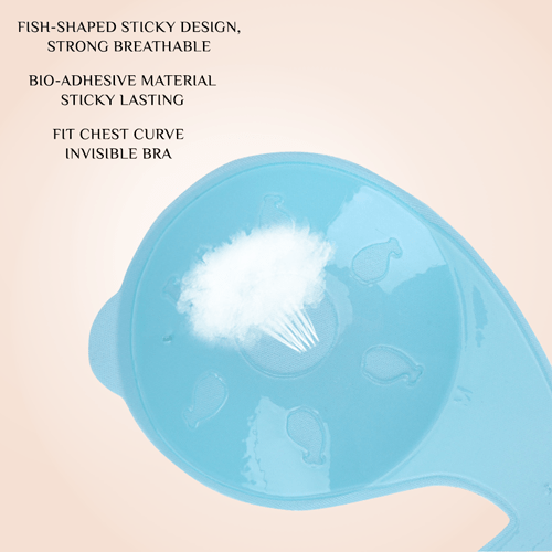 Dolphin Shaped Self Adhesive Stick On Seamless Bra