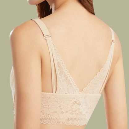 Front Fastening Lace Push-Up Bra