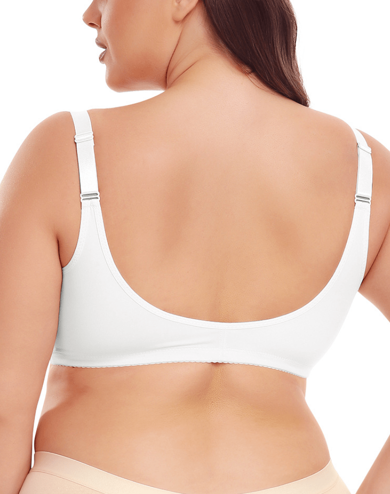 Front Fastening Wireless Plus Size Push Up Support Bra
