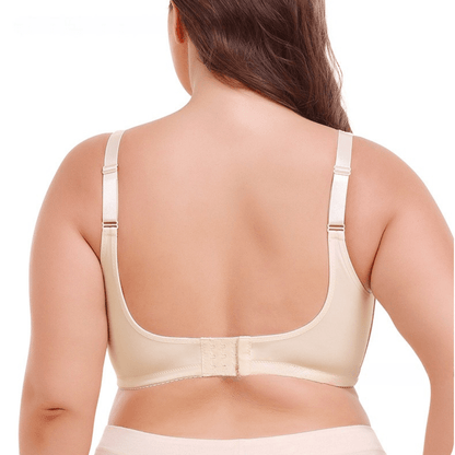 Low Back Plus Size Lace Push Up Support Bra