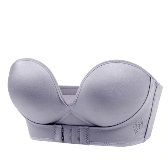 Women's Invisible Sexy Push-Up Bra Strapless with Front Buckle