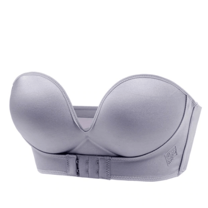 Women's Invisible Sexy Push-Up Bra Strapless with Front Buckle