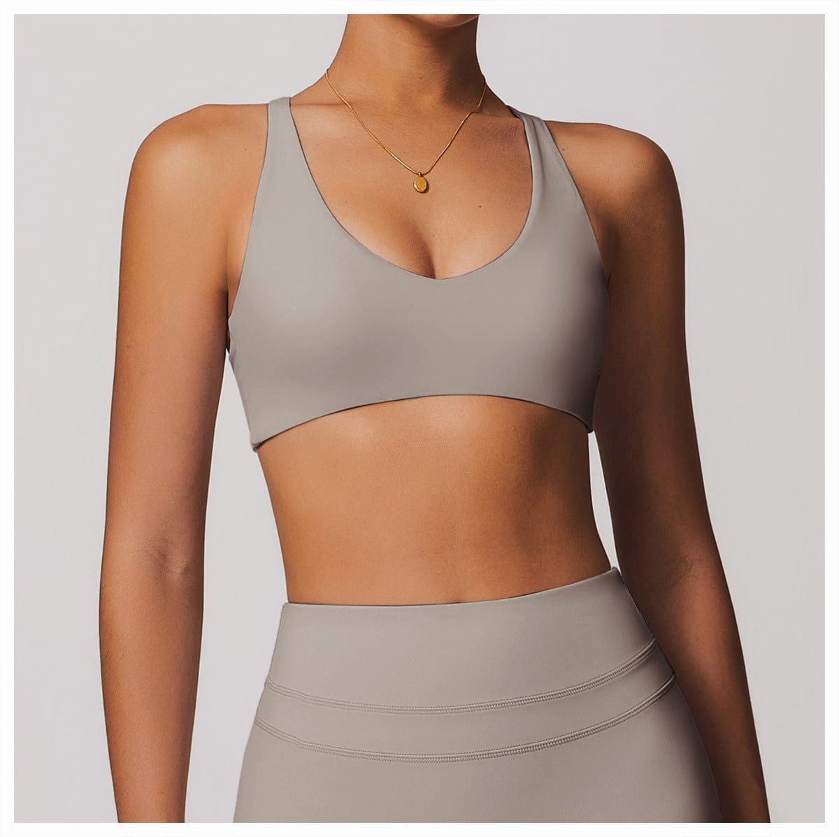 Women Support Sports Yoga Bra with Adjustable Cross Shoulder Straps