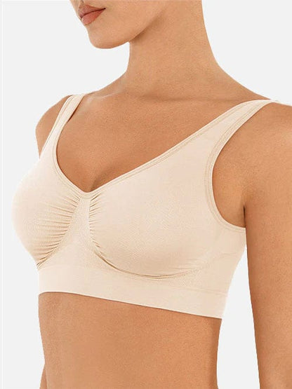 Women's Comfortable Non Wired Sleep Lounge Bra With Wide Straps