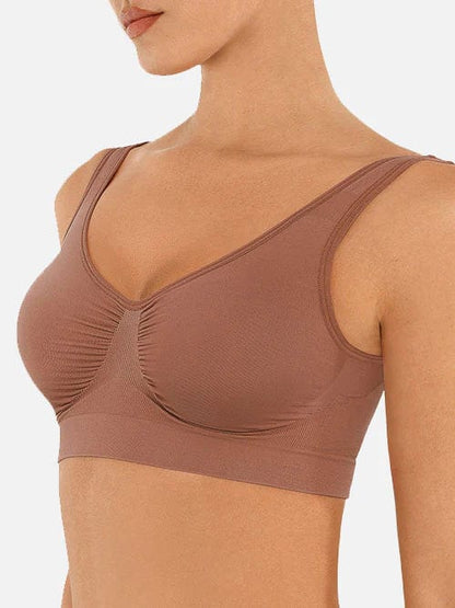 Women's Comfortable Non Wired Sleep Lounge Bra With Wide Straps