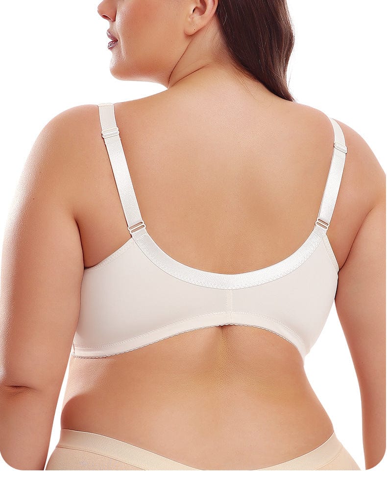 Plus Size Front Fastening Shaping Support Lace Bra