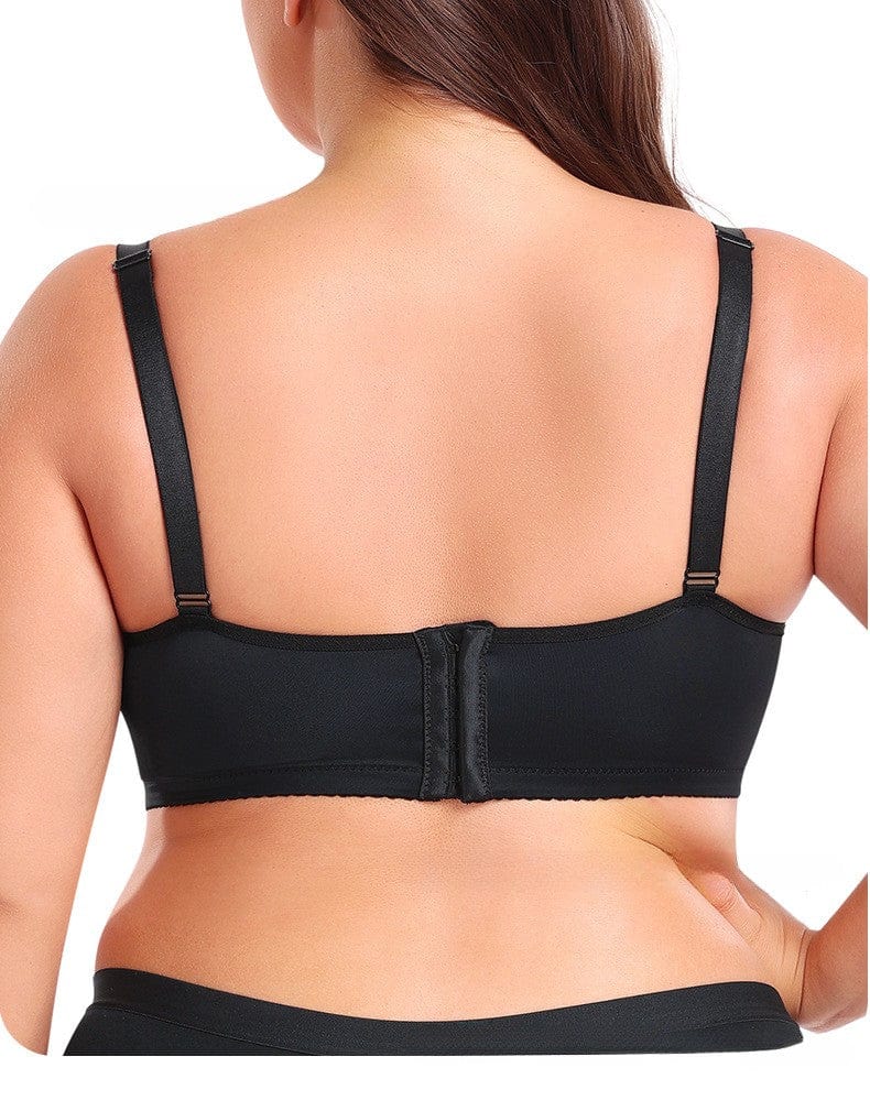 Plus Size Underwired Lace Adjustable Support Bra