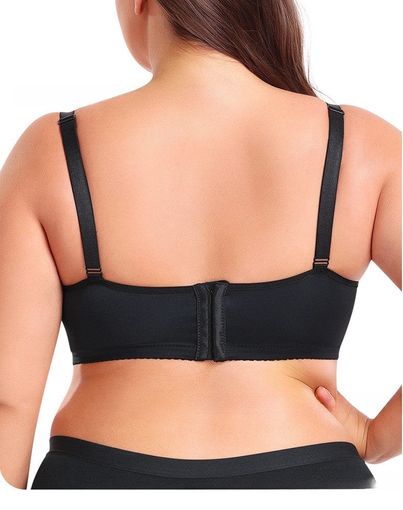 Plus Size Underwired Lace Adjustable Support Bra