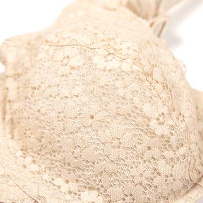 Underwire Plunge Plus Size Lace Push Up Bra