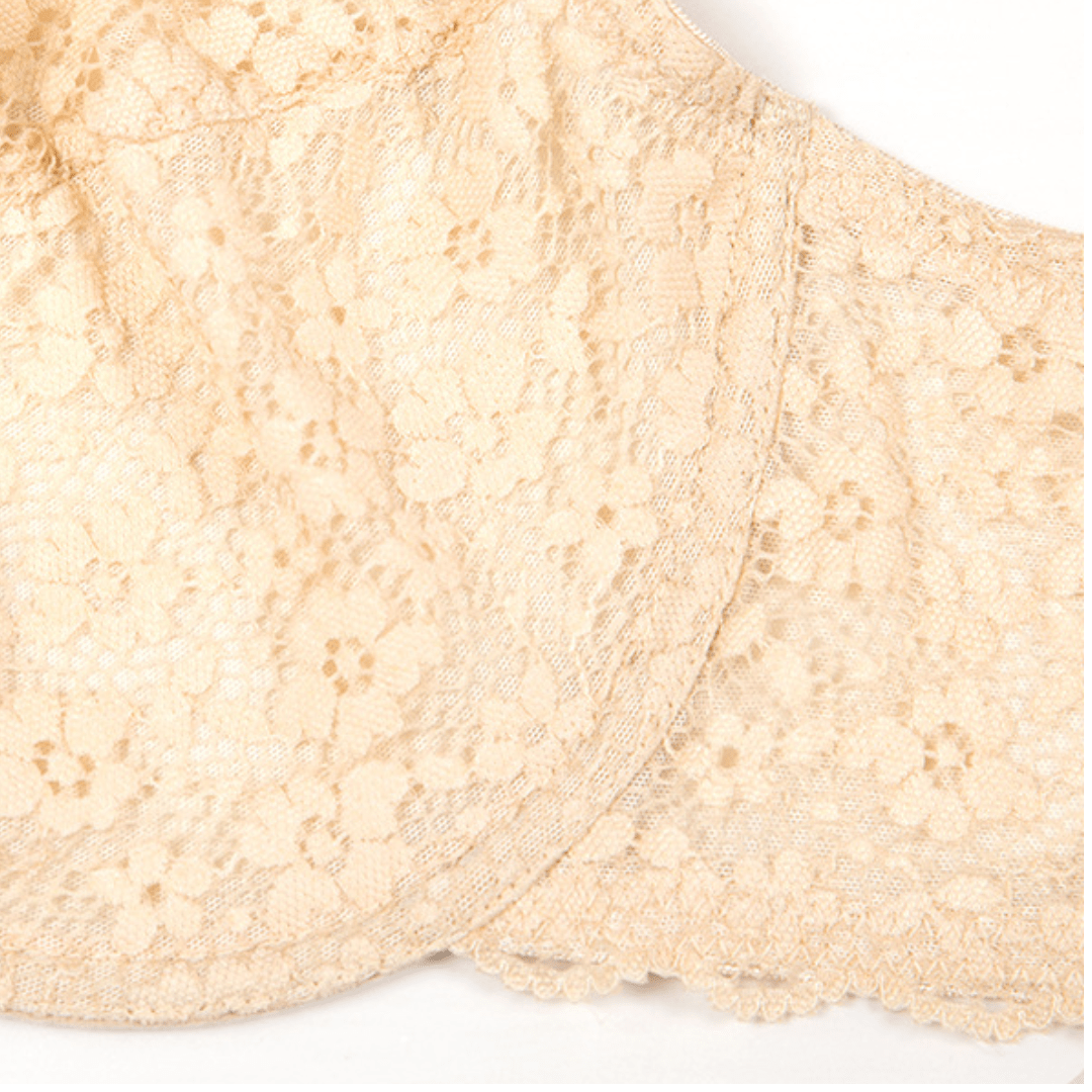 Underwire Plunge Plus Size Lace Push Up Bra